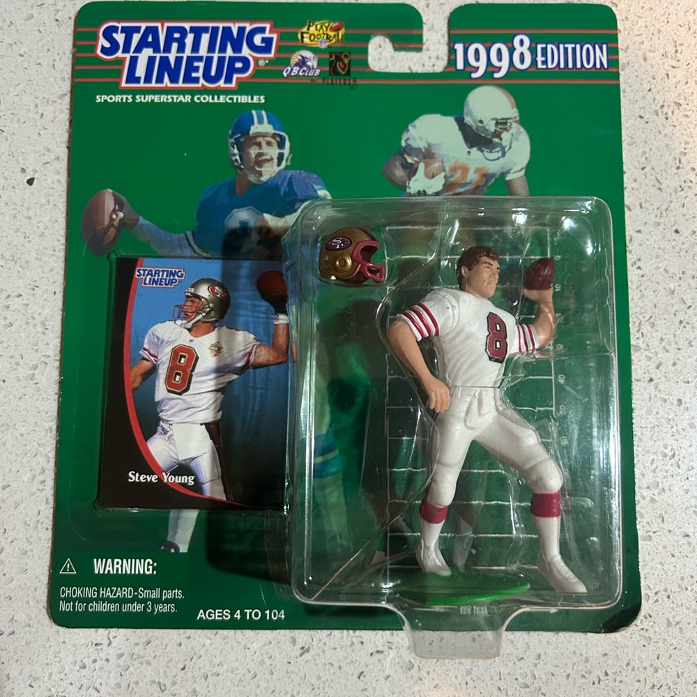 Starting Lineup Steve Young Action Figure - Red and White
